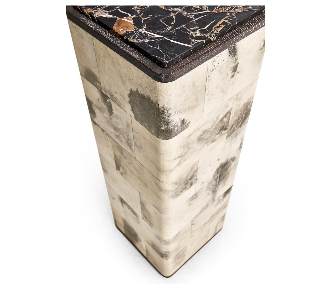 Truett High Pedestal Table Black And White