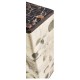 Truett High Pedestal Table Black And White