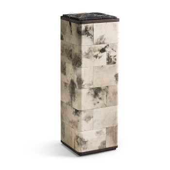 Truett High Pedestal Table Black And White