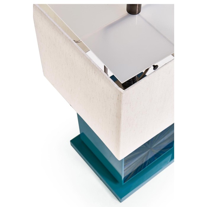 Sapphire Cube Table Lamp