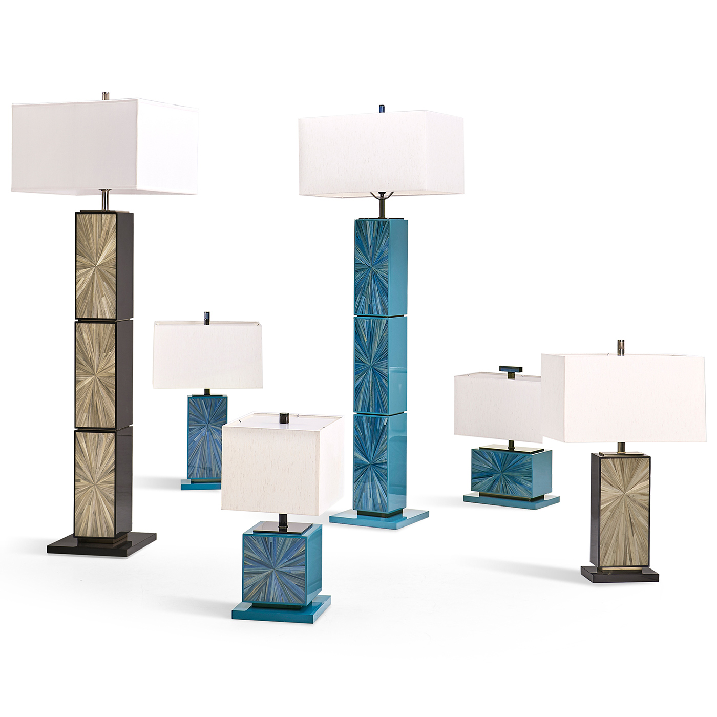 Sapphire Cube Table Lamp