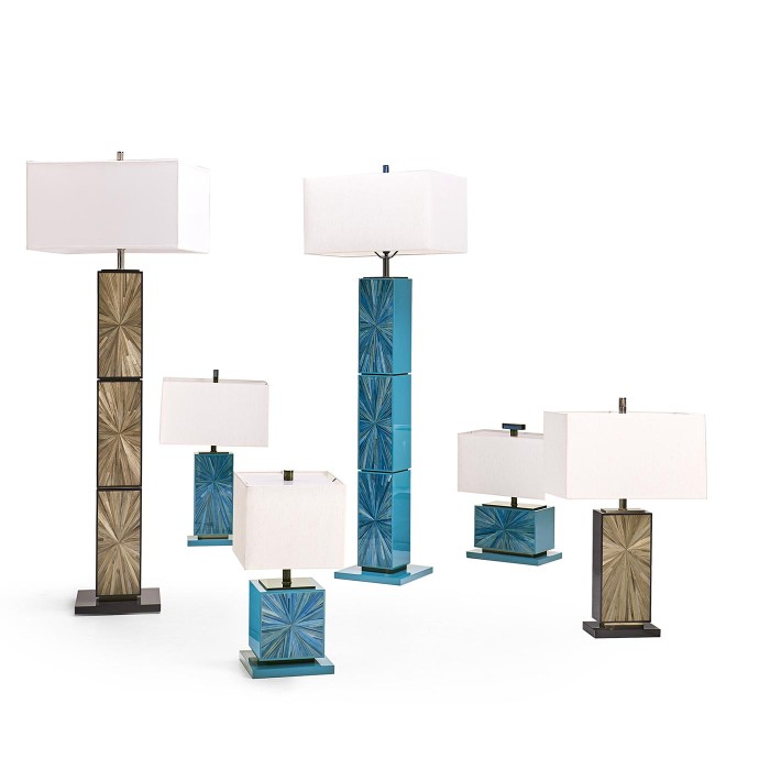 Sapphire Cube Table Lamp