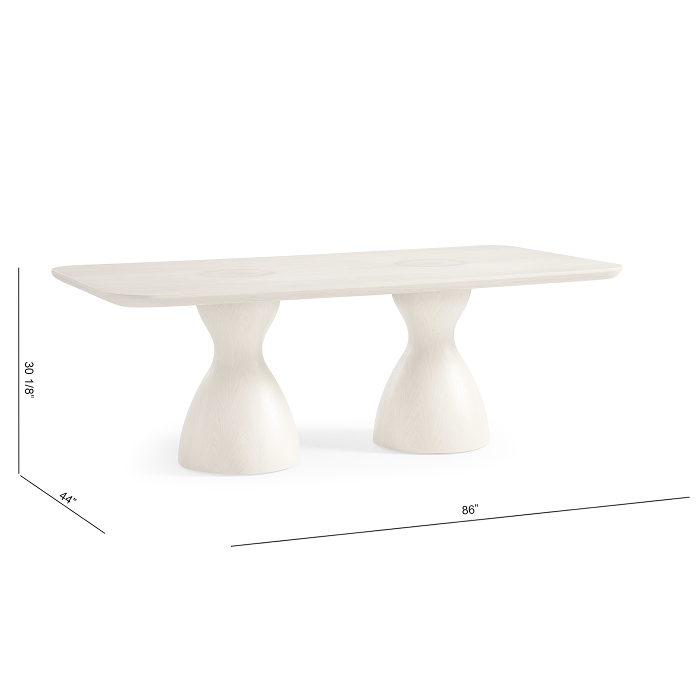 Seamount Rectangular Dining Table 86