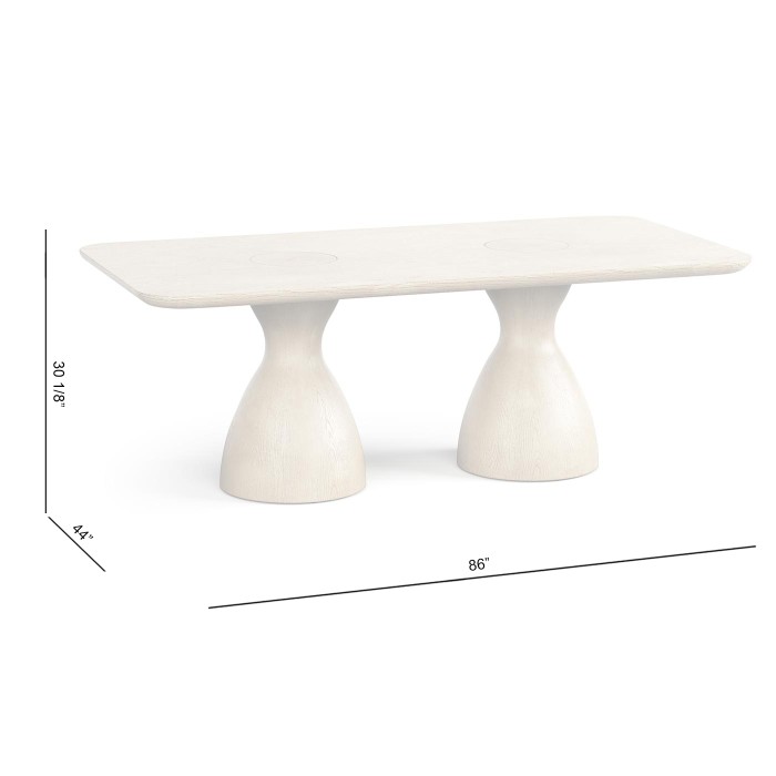 Seamount Rectangular Dining Table 86