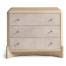 Keel Raffia Three Drawer Nightstand