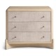 Keel Raffia Three Drawer Nightstand