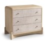 Keel Raffia Three Drawer Nightstand