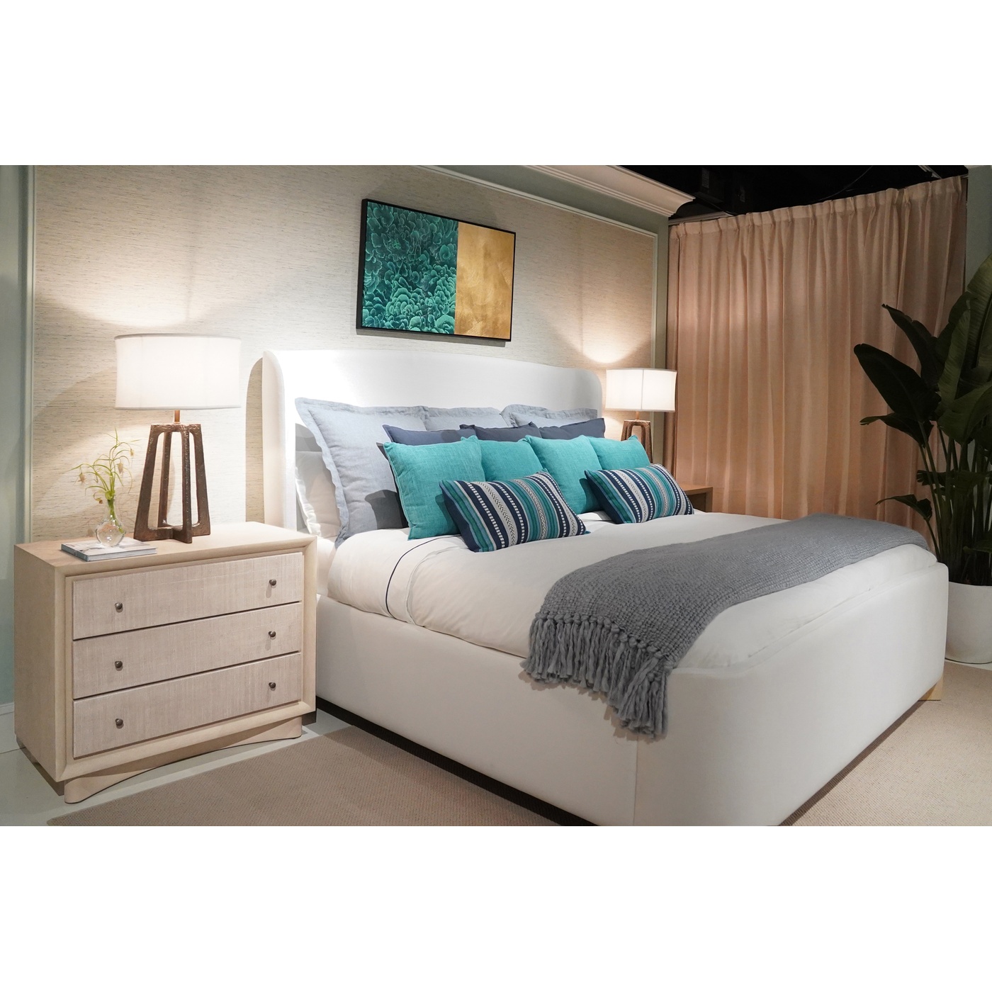Keel Three Drawer Nightstand