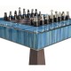 Sapphire Straw Game Table