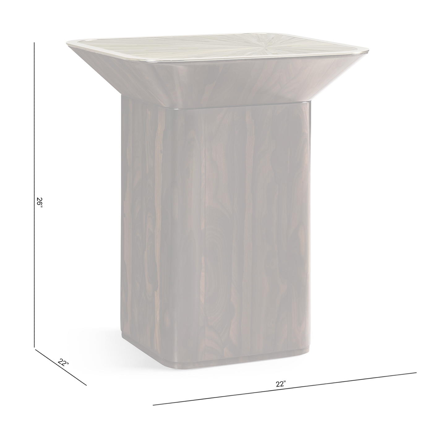 Terra Square Lamp Table