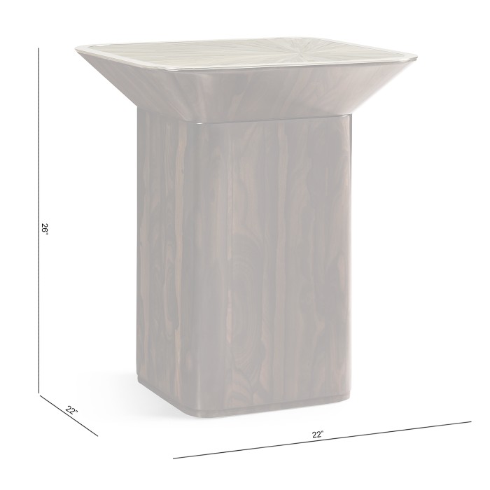 Terra Square Lamp Table