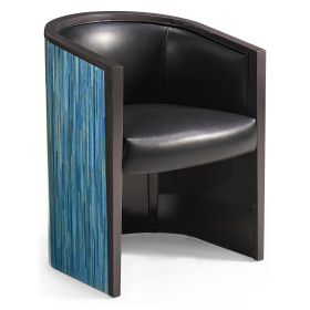 Sapphire Straw Barrel Chair