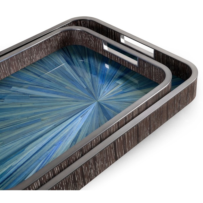 Sapphire Rectangular Tray – Set of 2
