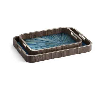 Sapphire Rectangular Tray - Set of 2