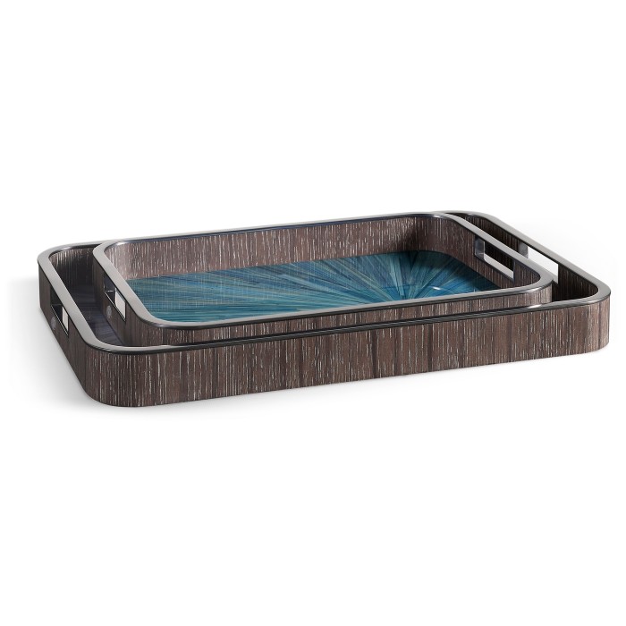 Sapphire Rectangular Tray – Set of 2
