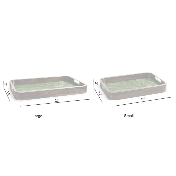 Verdure Rectangular Tray - Set of 2