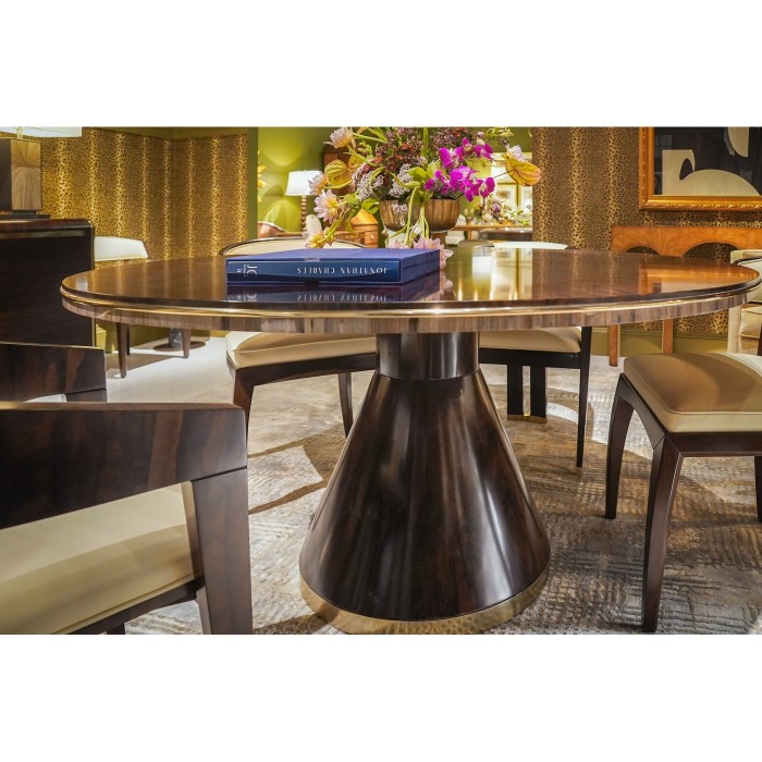 Terra Ziricote Round Dining Table 60