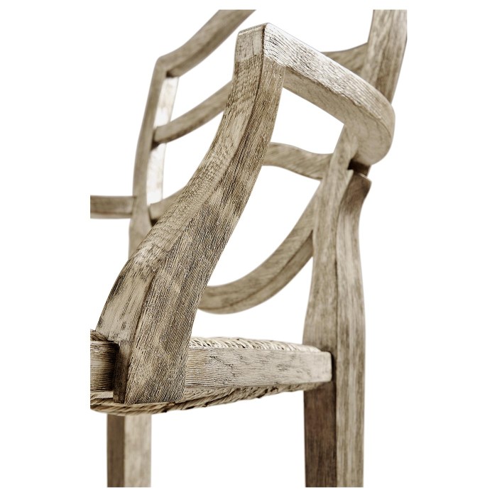 Bodiam Grey Oak Arm Chair