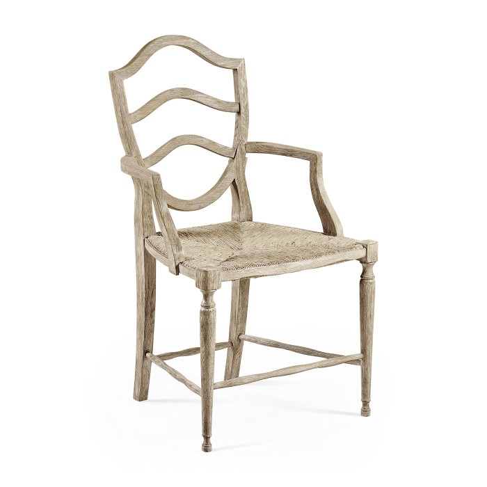 Bodiam Grey Oak Arm Chair