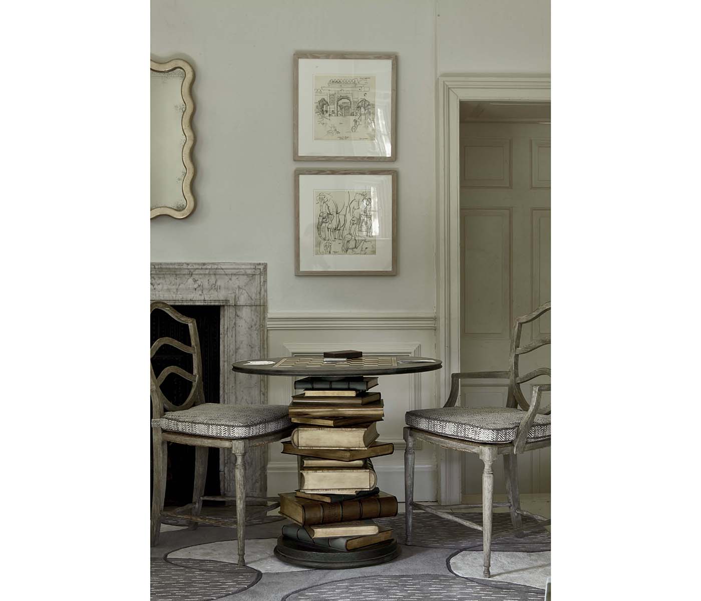 Bodiam Grey Oak Arm Chair