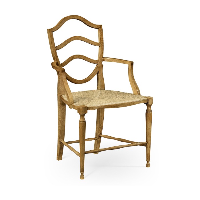 Bodiam Washed Oak Arm Chair