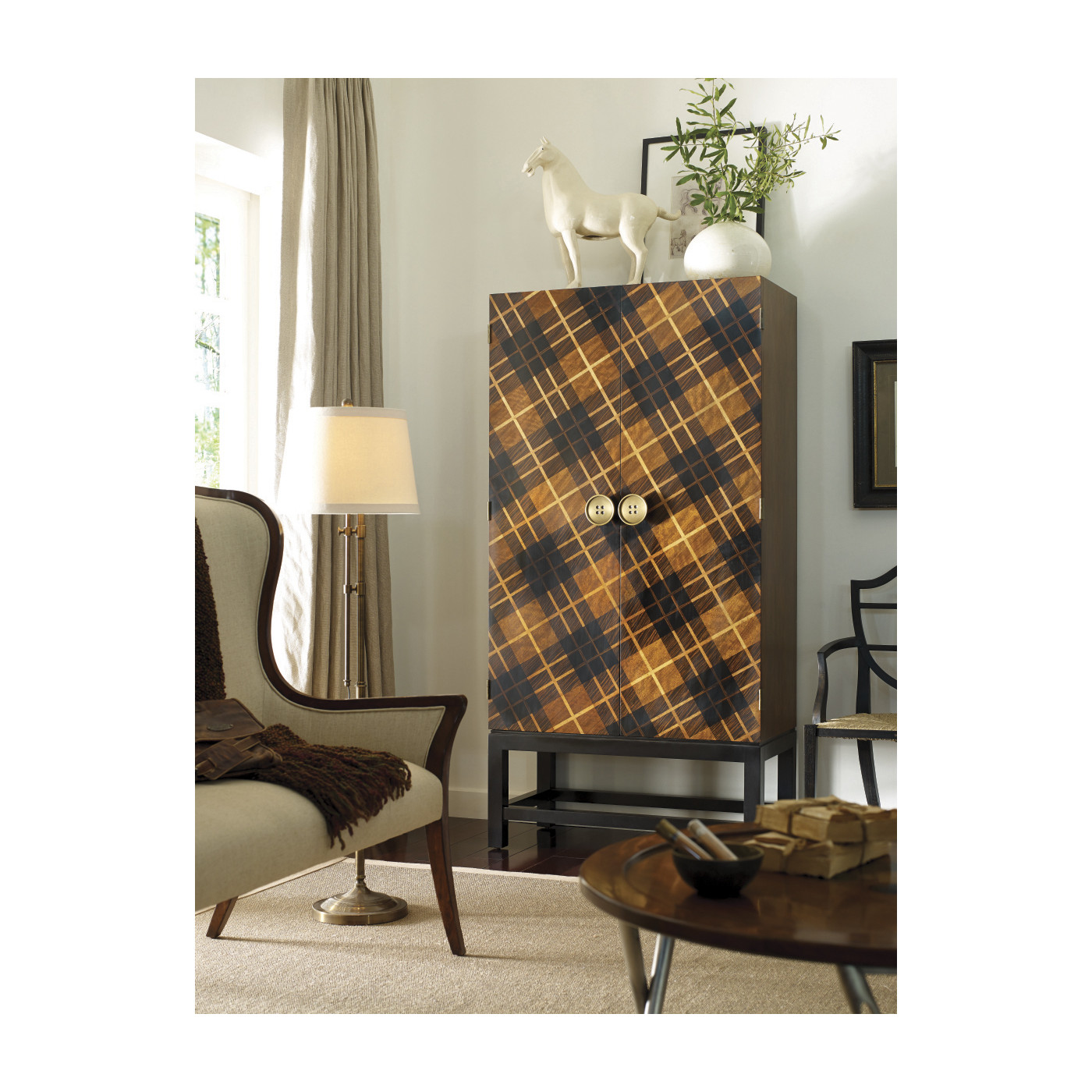 Aveburn Charcoal Wash Arm Chair