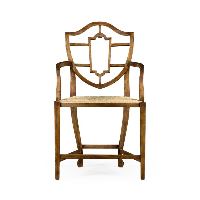 Aveburn Grey Fruitwood Arm Chair
