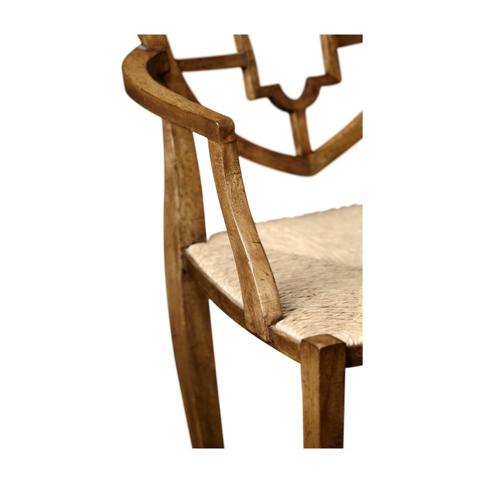 Aveburn Grey Fruitwood Arm Chair