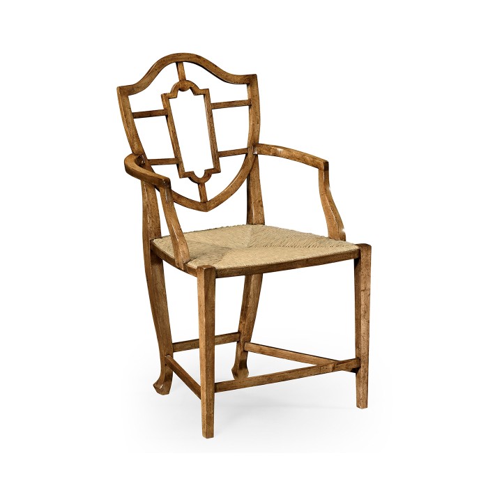 Aveburn Grey Fruitwood Arm Chair