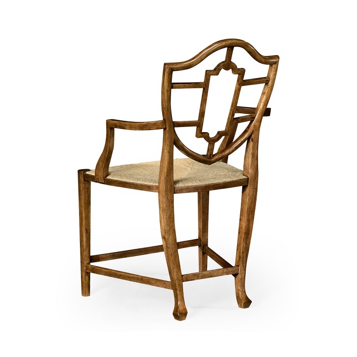 Aveburn Grey Fruitwood Arm Chair
