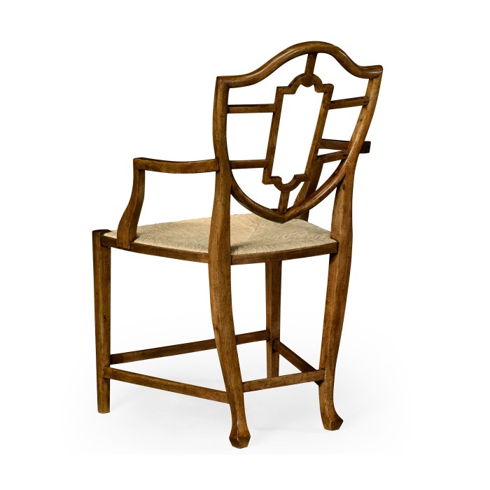 Aveburn Grey Fruitwood Arm Chair