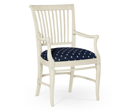 Kilkenny Country White Arm Chair