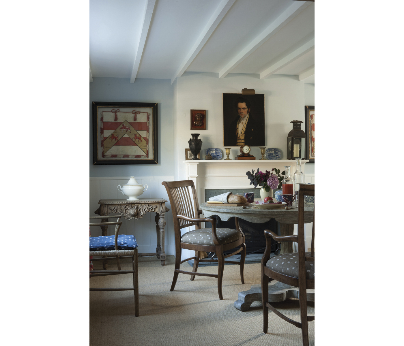 Kilkenny Grey Fruitwood Arm Chair