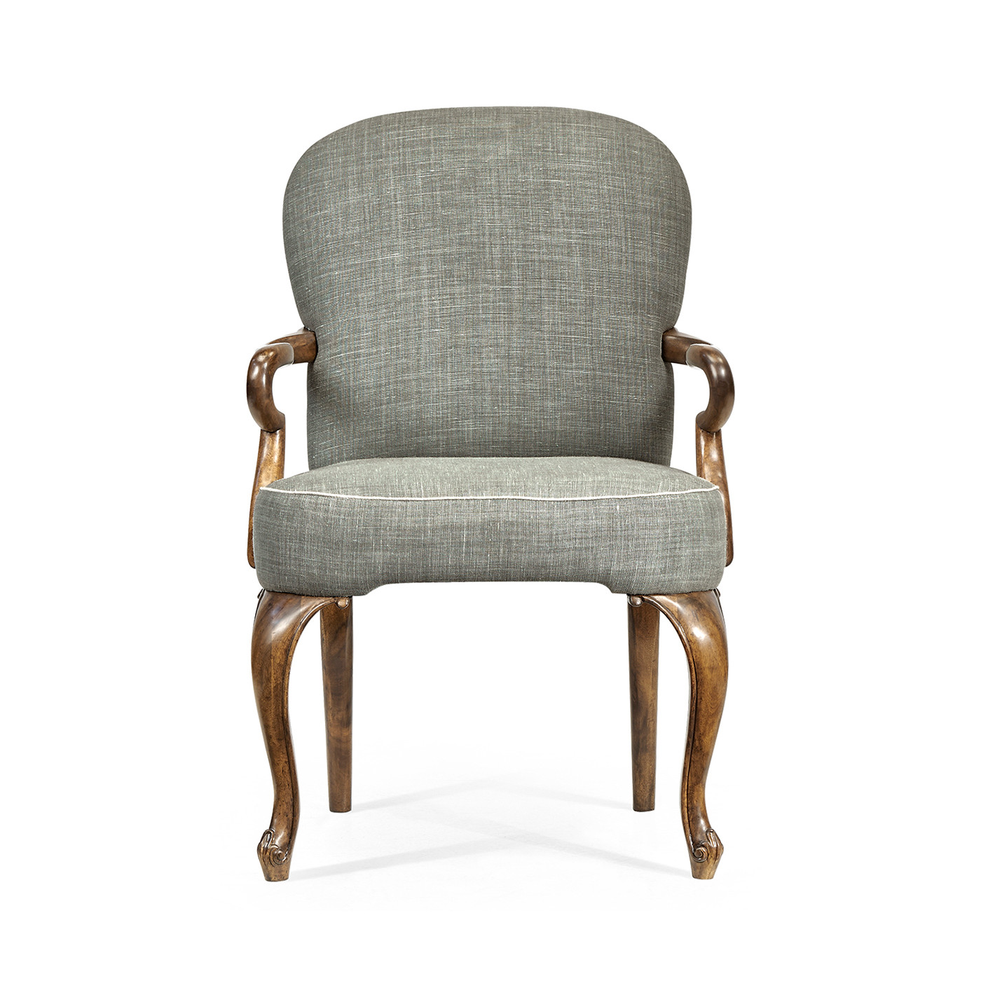 Gunby Grey Fruitwood Dining Arm Chair