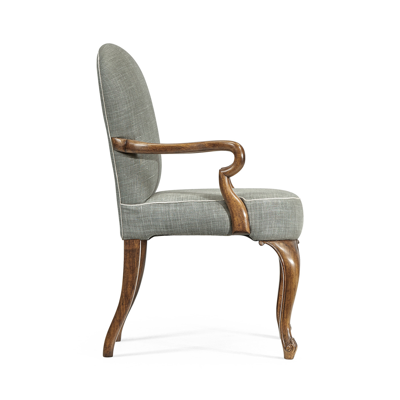 Gunby Grey Fruitwood Dining Arm Chair