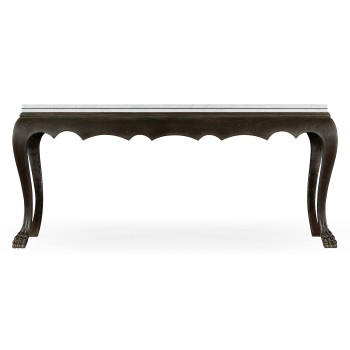 Eden Ebonised Distressed Oak Table