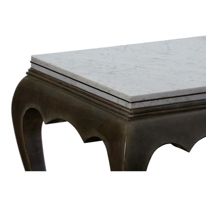 Eden Ebonised Distressed Oak Table