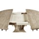 Longwood Round-to-Oval Grey Oak Dining Table 54