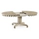 Longwood Round-to-Oval Grey Oak Dining Table 54