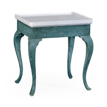 Hemsley table white marble