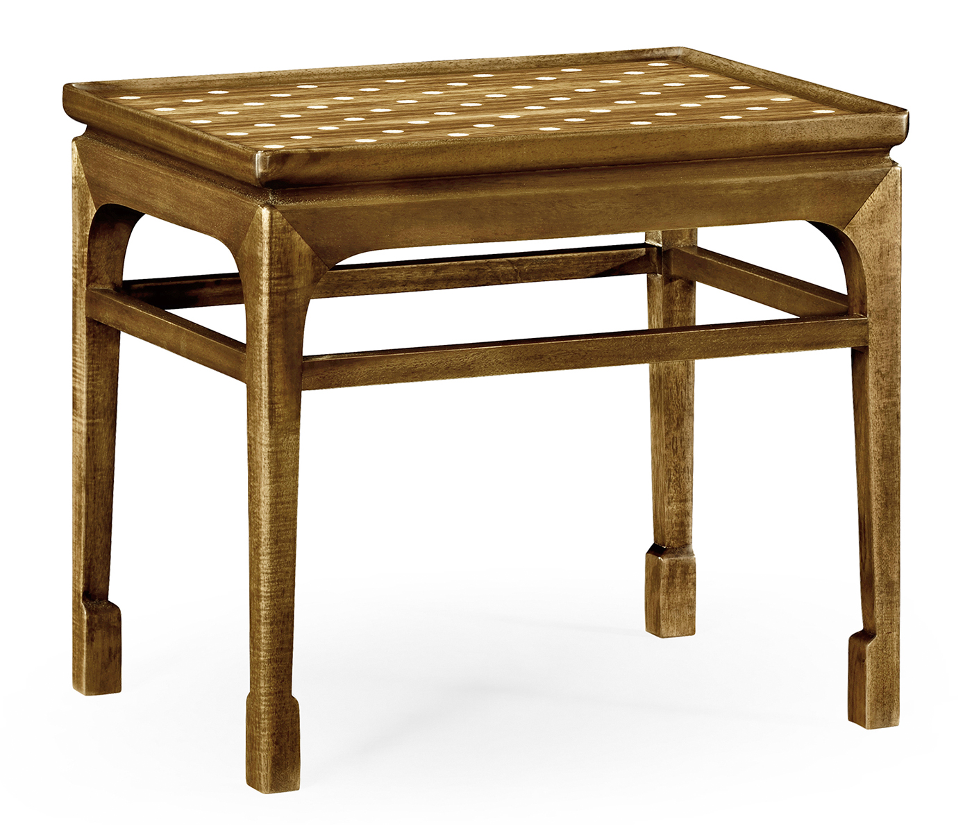 Leyburn Natural Acacia & Polka Dot Mini Table