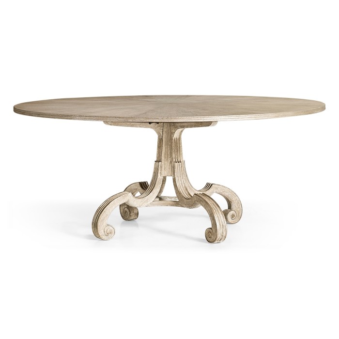 Lacock Venetian White Oak Dining Table 71