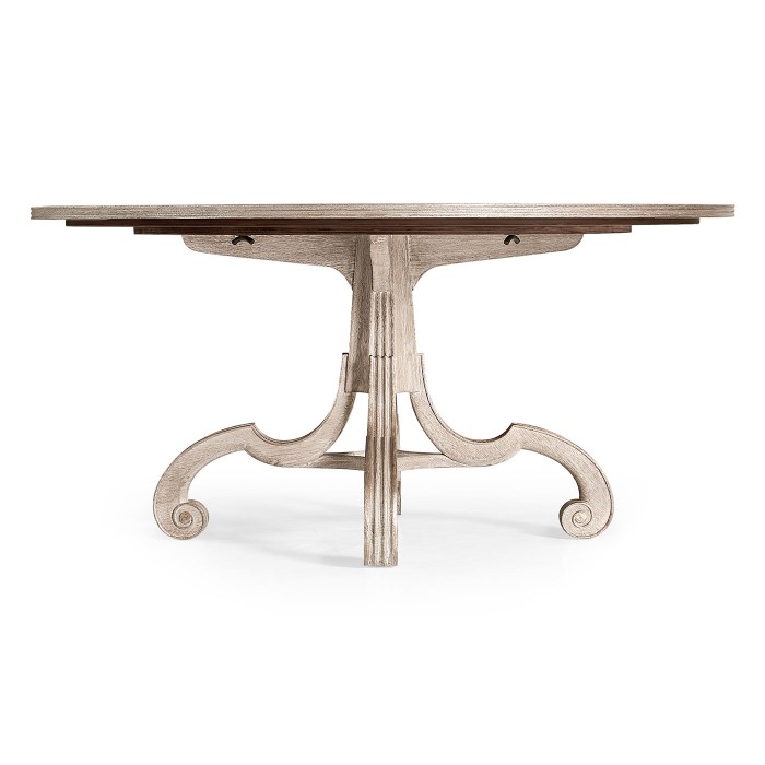 Lacock Venetian White Oak Dining Table 60