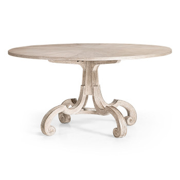 Lacock Venetian White Oak Dining Table 60