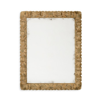 Wrenbury Rectangular Gilded Vintage Oak Mirror