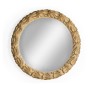 Wrenbury Round Gilded Vintage Oak Mirror