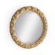 Wrenbury Round Gilded Vintage Oak Mirror