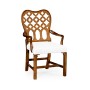 Kingsley Grey Fruitwood Arm Chair
