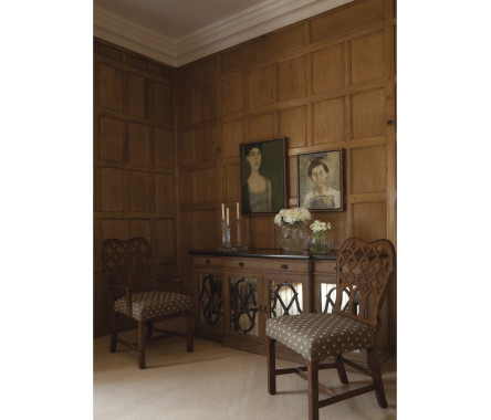 Kingsley Grey Fruitwood Side Chair