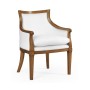Belton Grey Fruitwood Arm Chair